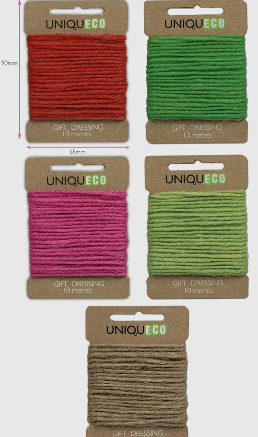 Jute String 10metres in selection of colours