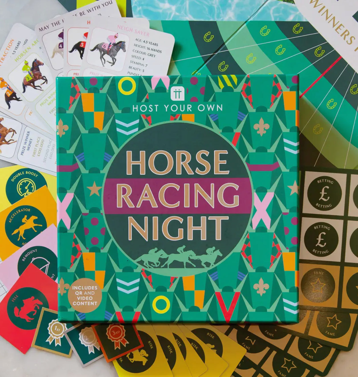 Family Board Game - Horse Racing Night