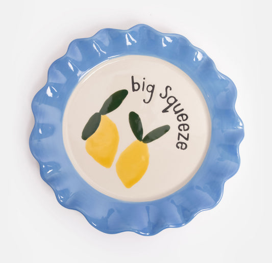Big Squeeze Lemon Decorative Plate