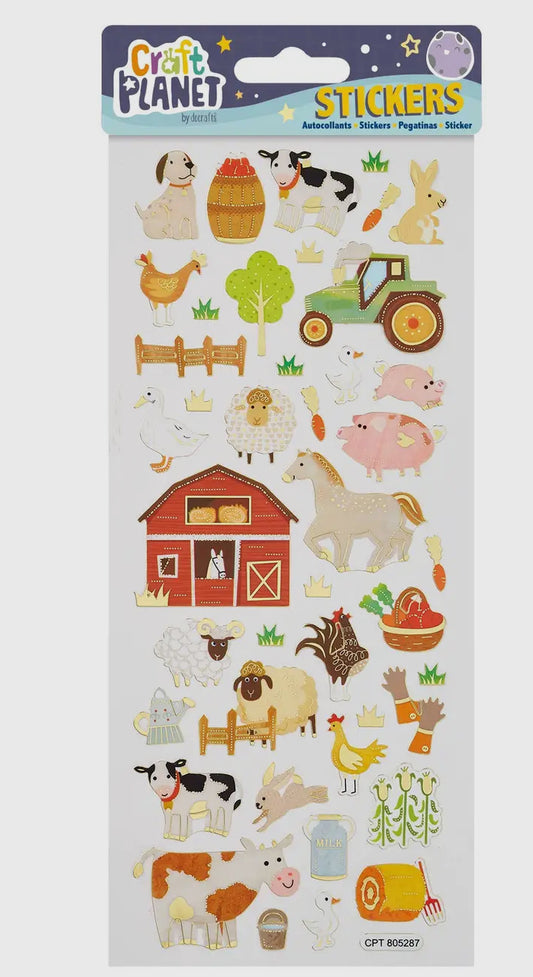 Farm animal stickers
