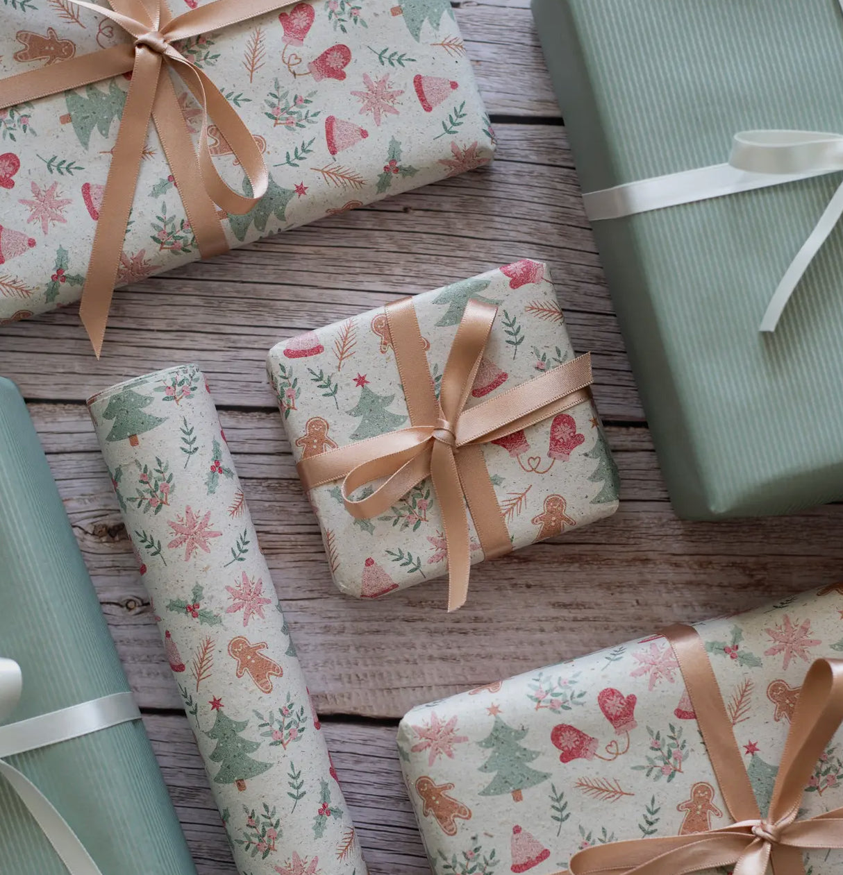 Christmas Wrapping Paper - Gingerbreadman 5m