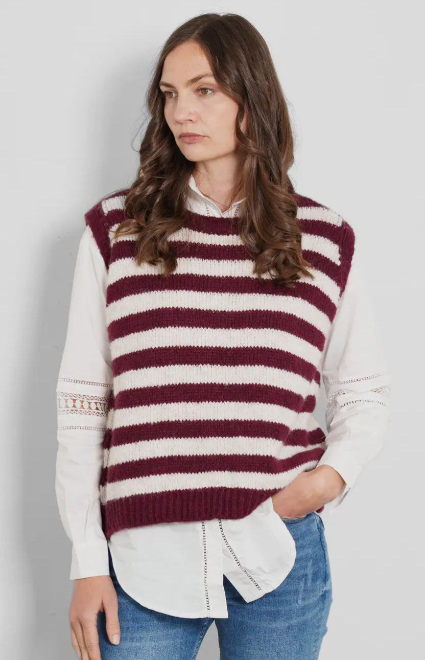 Striped Knitted Tank Top is from- Berry & Cream