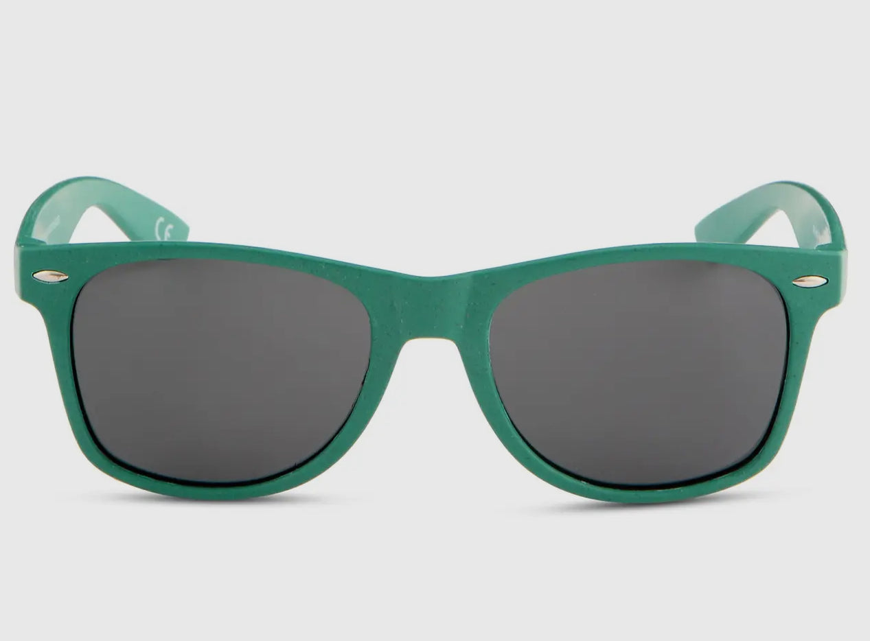 Eco Sunnies - Classic Design Unisex Sunglasses in Emerald Green