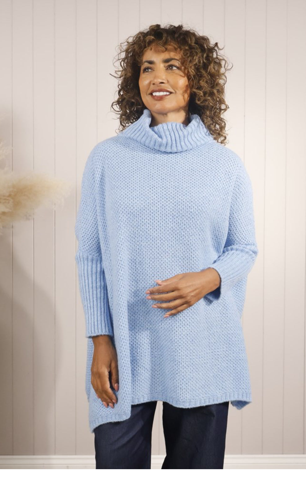 Turtle Neck Mixed Wool Jumper