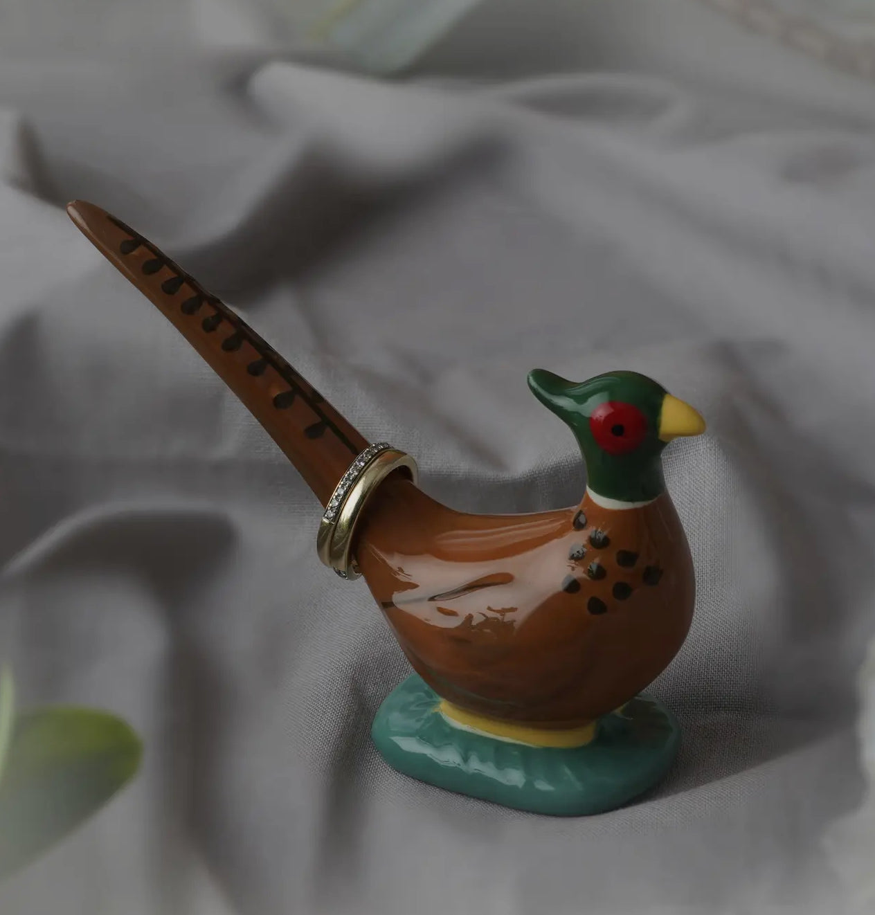 Ring Holder - Pheasant in Gift Box