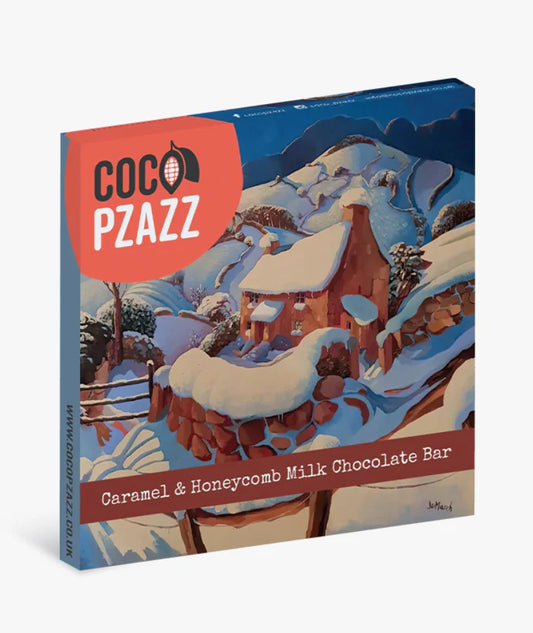 Christmas Caramel & Honeycomb Milk Chocolate Bar 80g