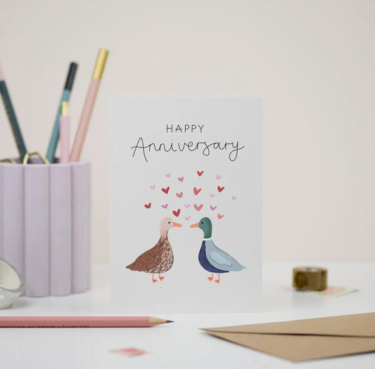 Happy Anniversary Duck Card