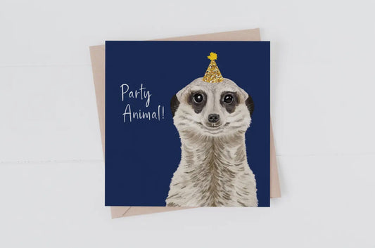 Meerkat Party Animal Card