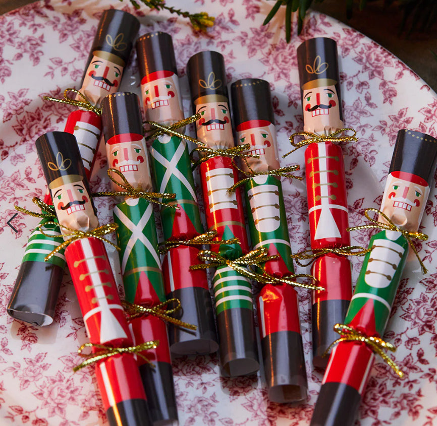 Mini Christmas Crackers - Nutcracker Saucer Crackers