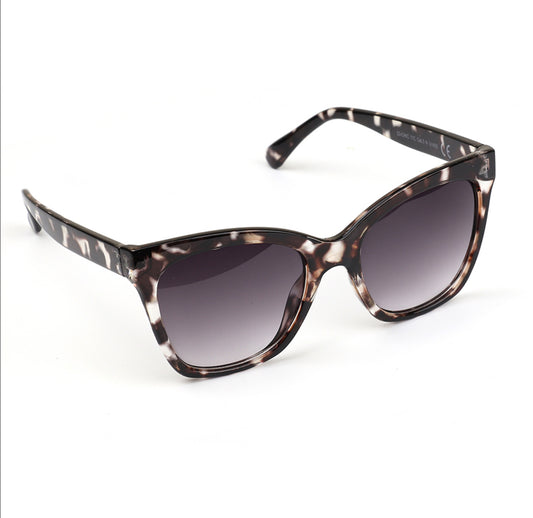 Dark taupe and clear tortoiseshell recycled sunglasses