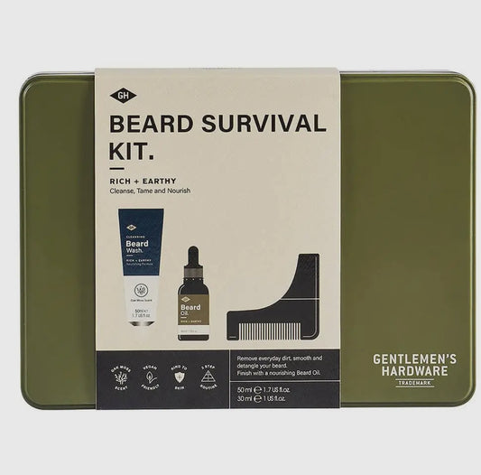 Beard Survival Kit In Gift Tin