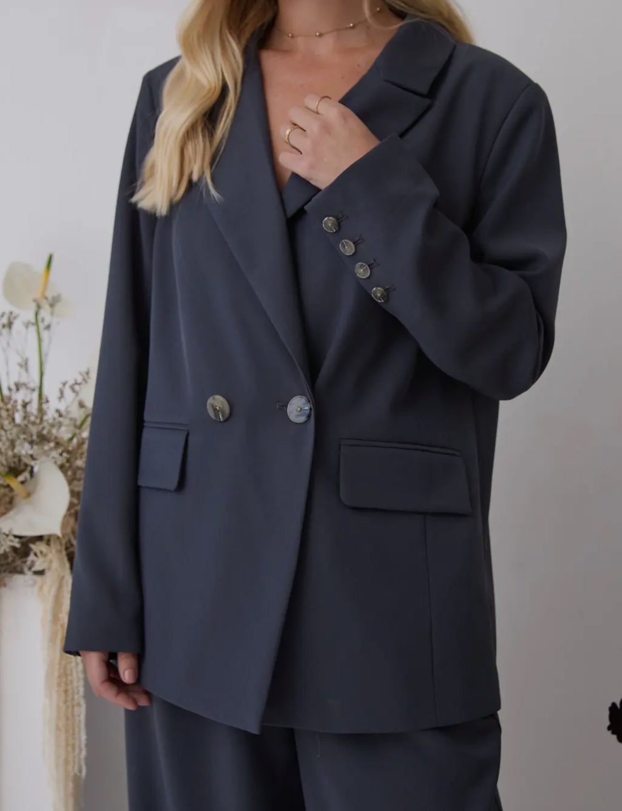 Ella Premium Ladies Blazer in Slate