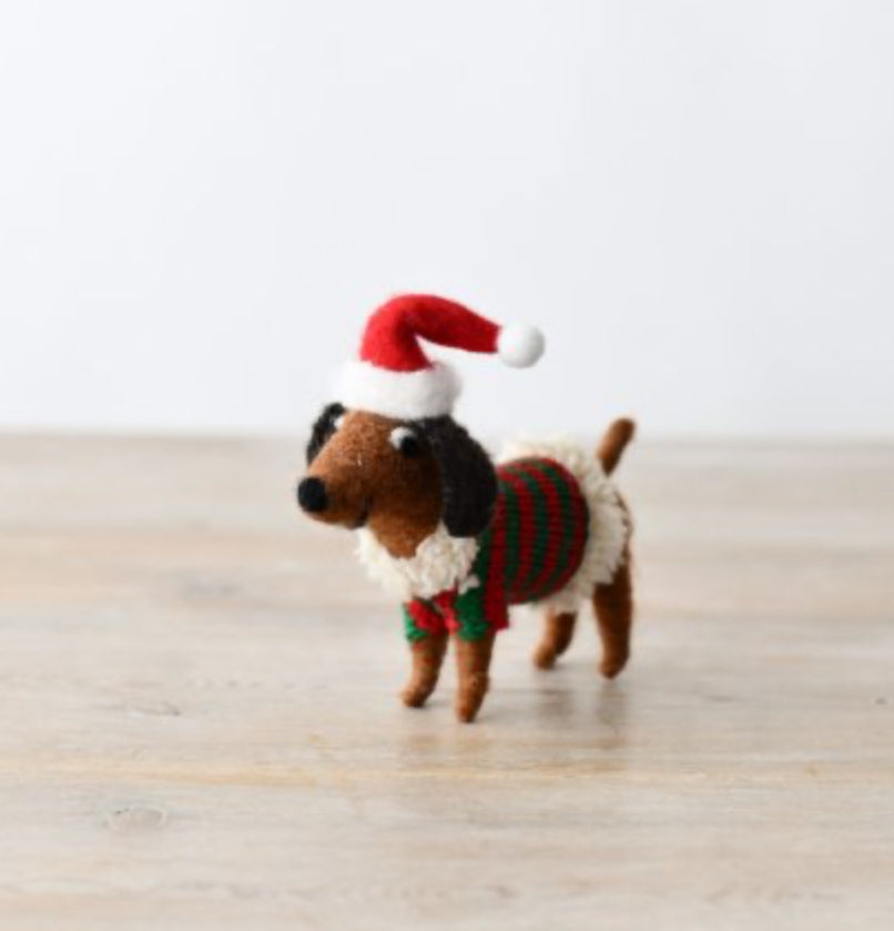 Christmas Sausage Dog Decoration
