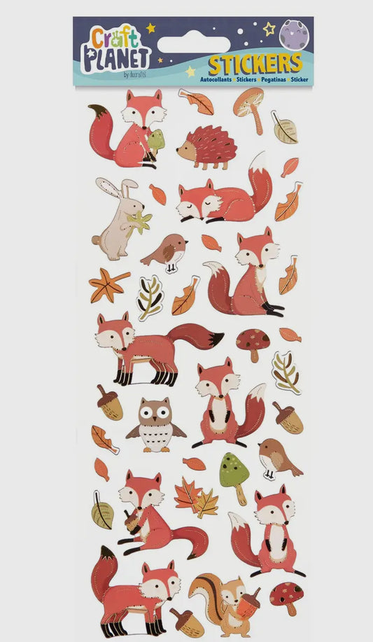 Woodland creature stickers