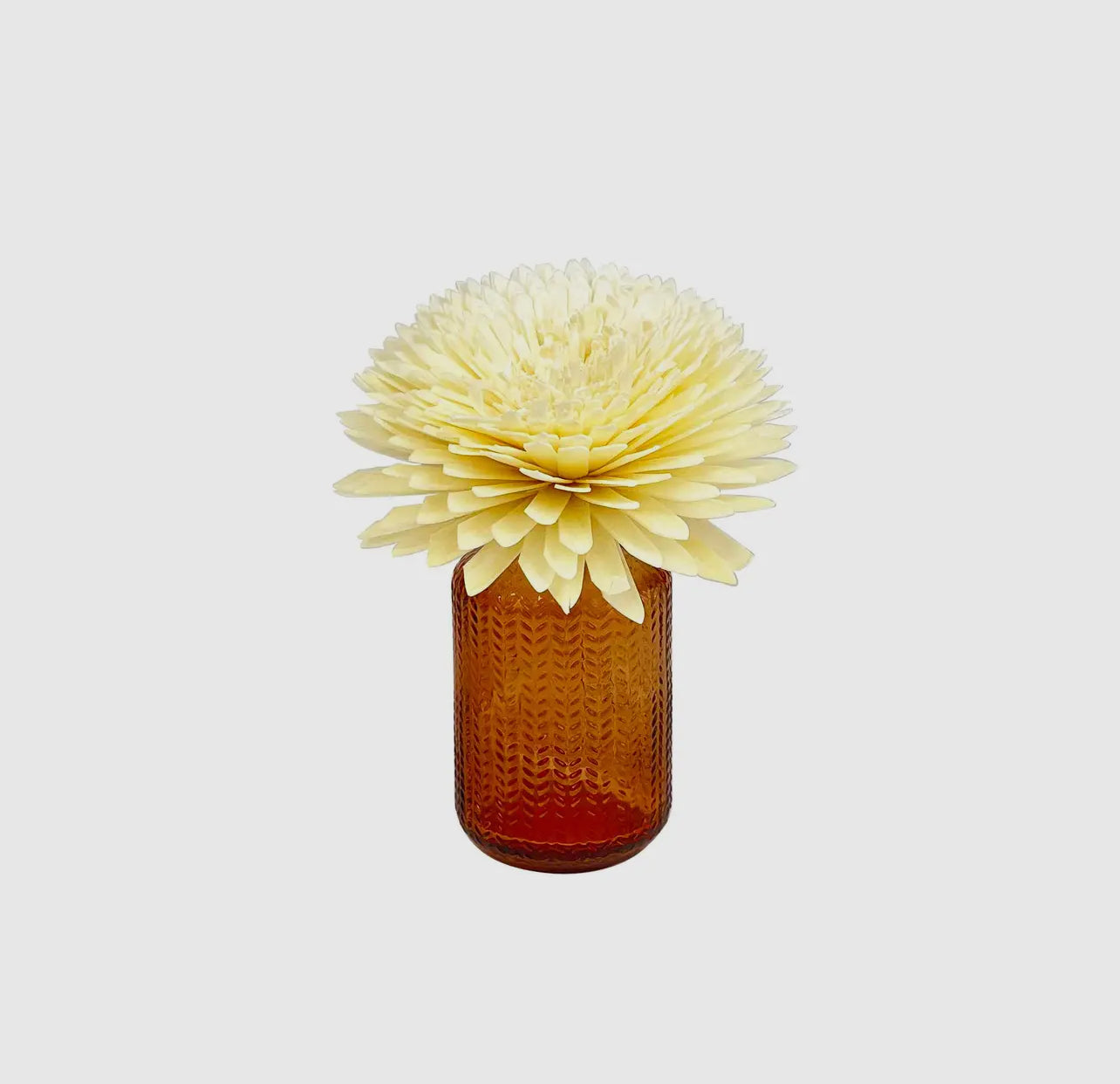 Amber Glass Mini Vase or Diffuser Jar