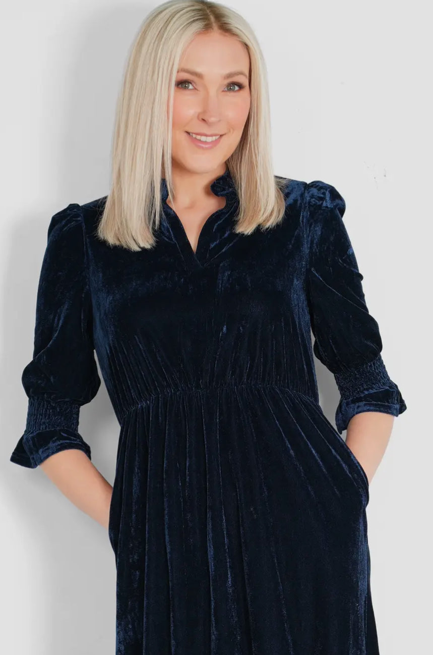 Velvet Midi Dress - Pandora