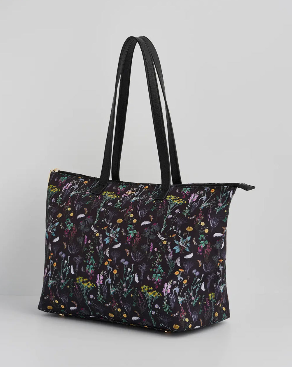 Large Flower Print Tote - Fable England Zip Bag