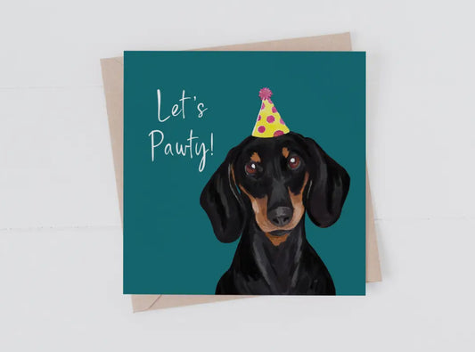 Let’s Party Dog Card