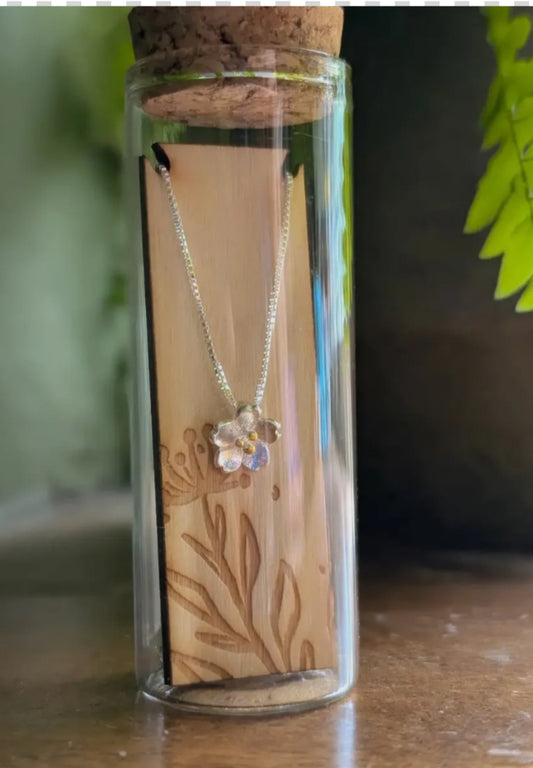 Cherry Blossom Stirling Silver Necklace