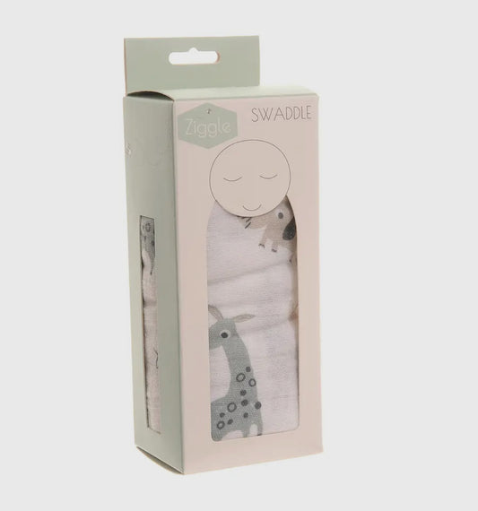 Giraffe & Elephant Swaddle for Baby
