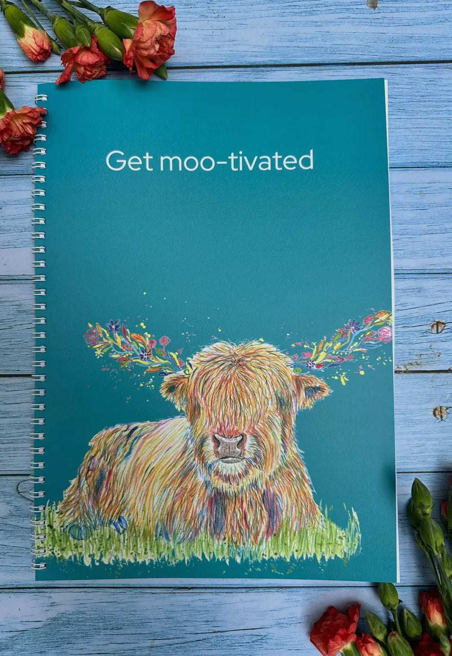 A4 Note Book/ sketch pad - eco art animal design