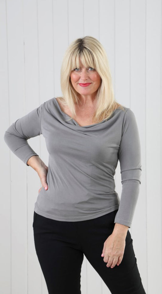 Long Sleeve Grey Top