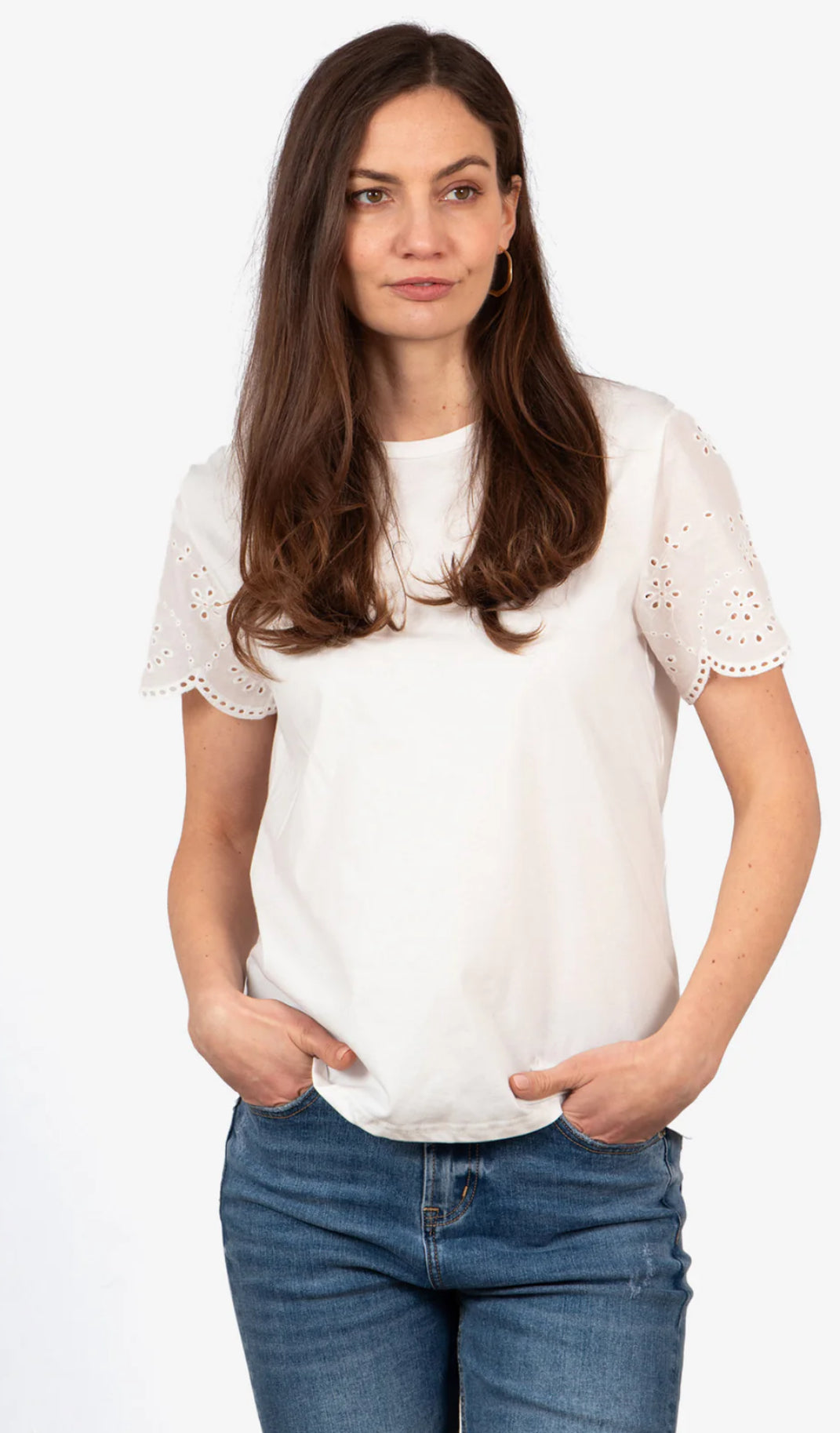 Bryn Cotton Short Sleeve Top