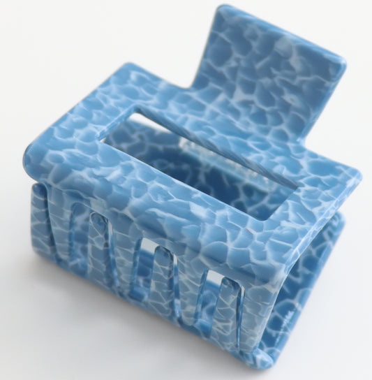 Square Hair Claw Clip - Blue