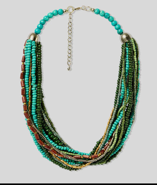 Cool Bay Chunky Beaded Necklace
