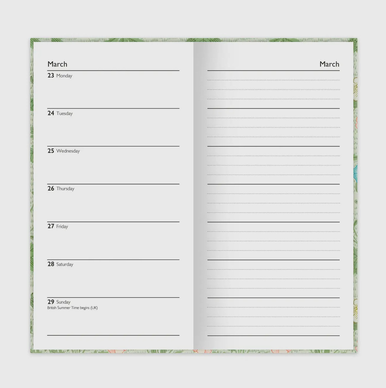 Weekly Diary - William Morris  design