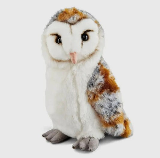 Living Nature large Barn Owl Plushie Toy