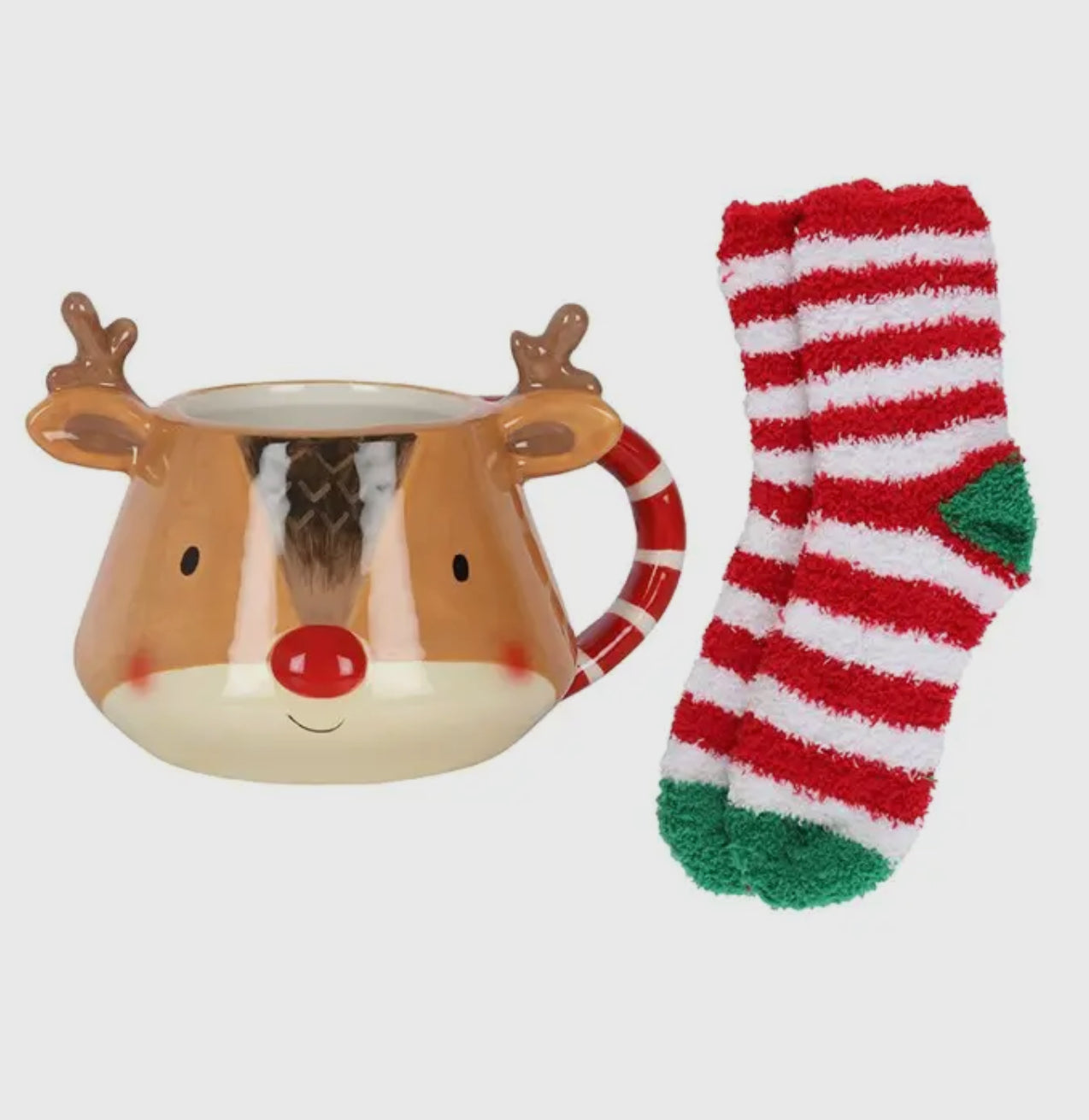 Christmas Mug & Sock Set - Reindeer