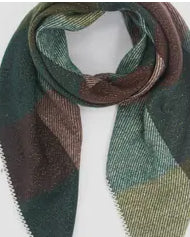 Green check Heavy weight Scarf