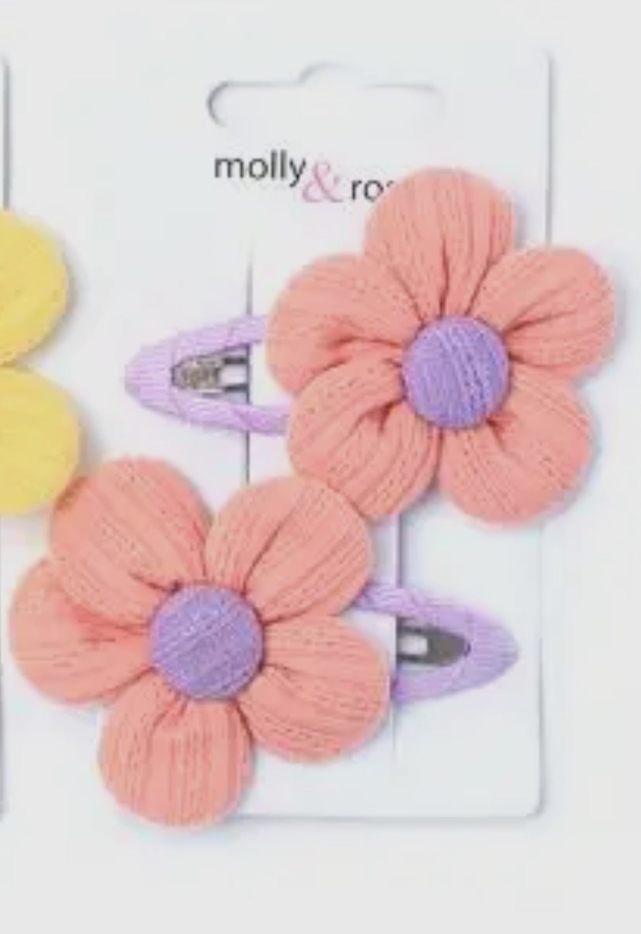 Molly & Rose Fabric Hair Clips - x2