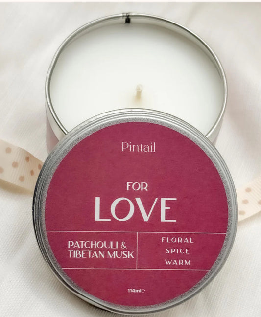 For Love - Patchouli and Tibetan Musk Candle