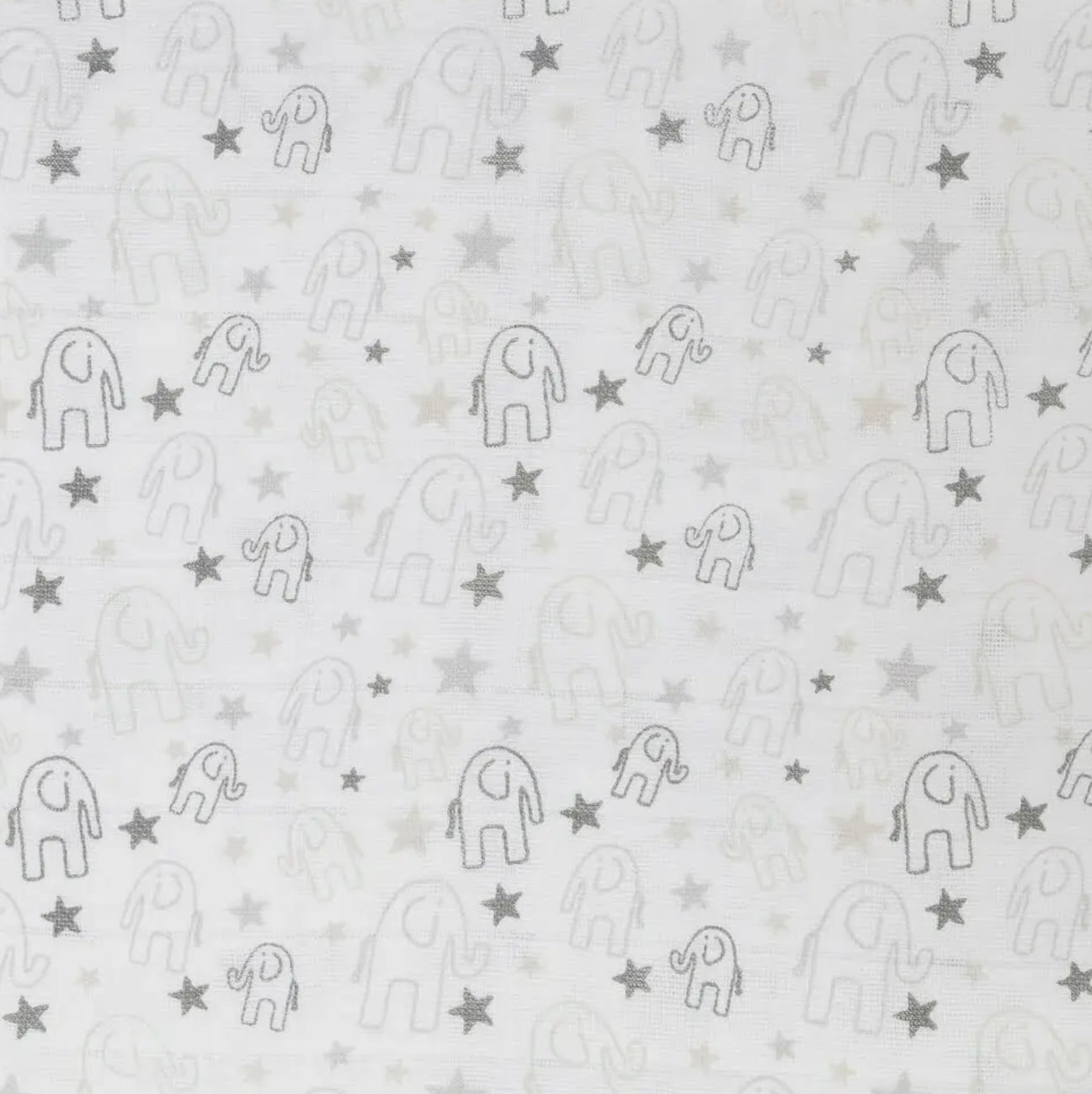 Grey Elephant Square Muslin