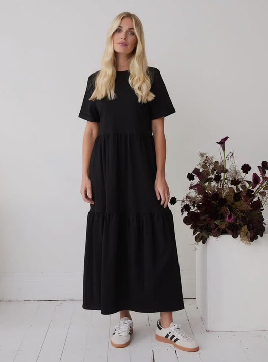 Harlow Black Tshirt Dress