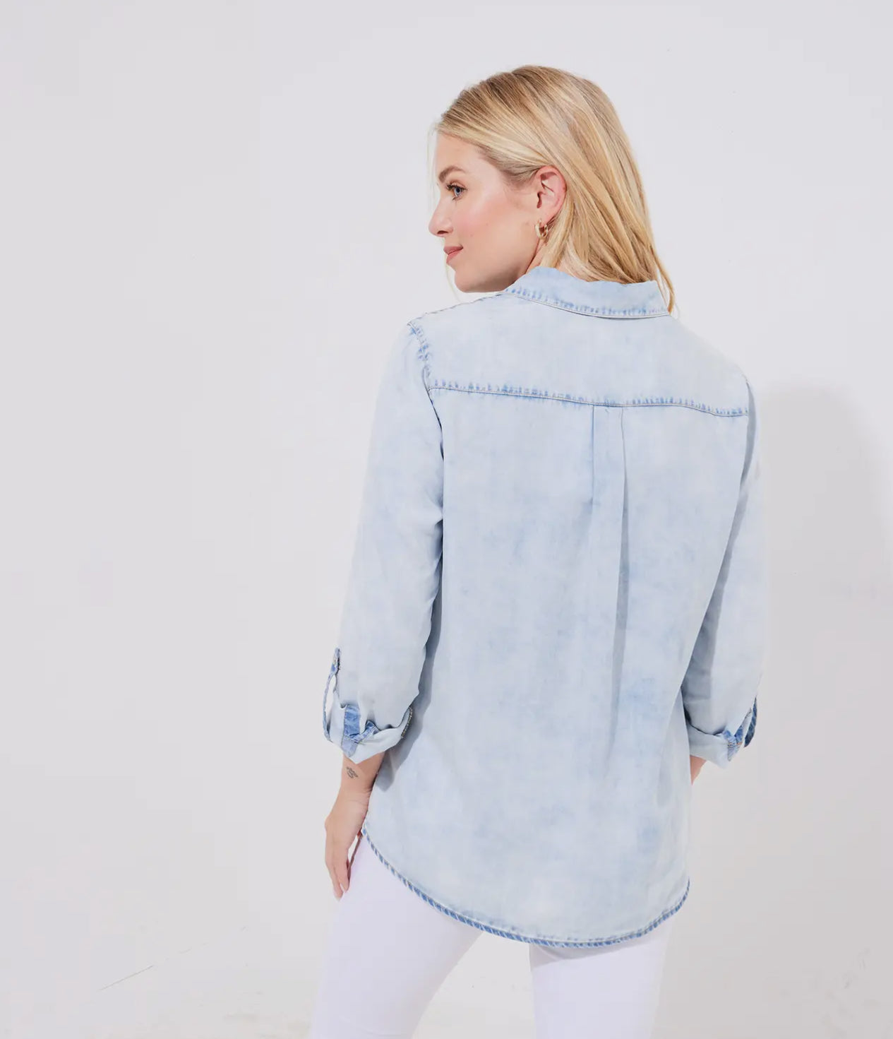 Daisy - Embroidered Denim Shirt