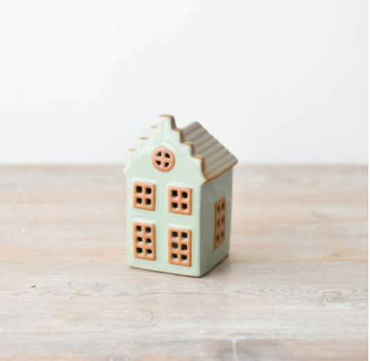 LED Green Light up House - 11.5cm