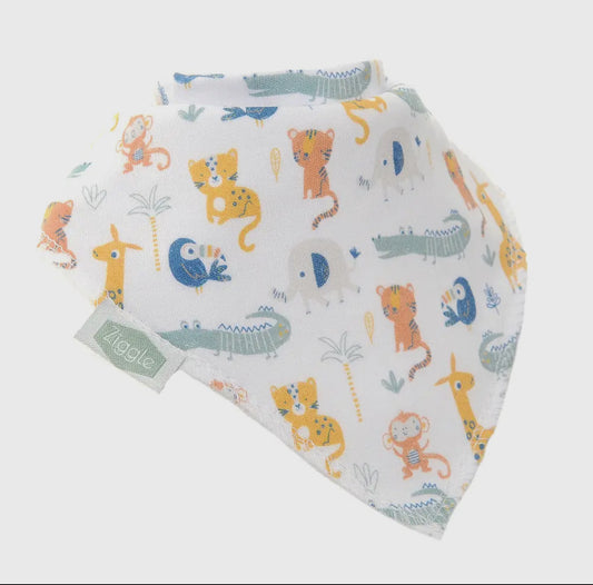 Savanna animals baby bib