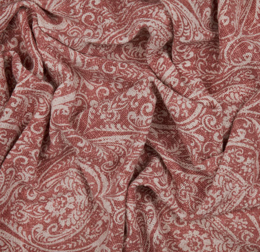 Durelle Printed Throw in Coral