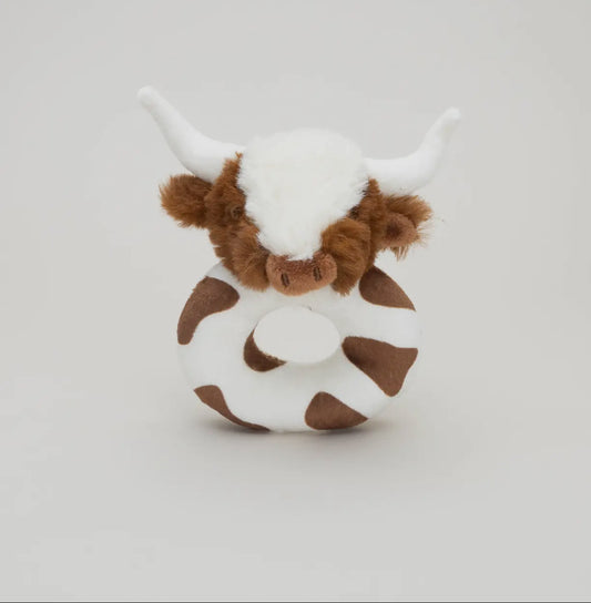 Baby Soft Long Horn Cow Rattle