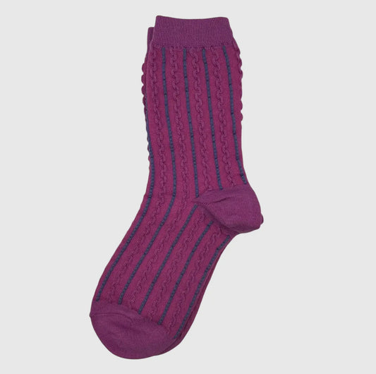 Lyon Ladies Textured Socks