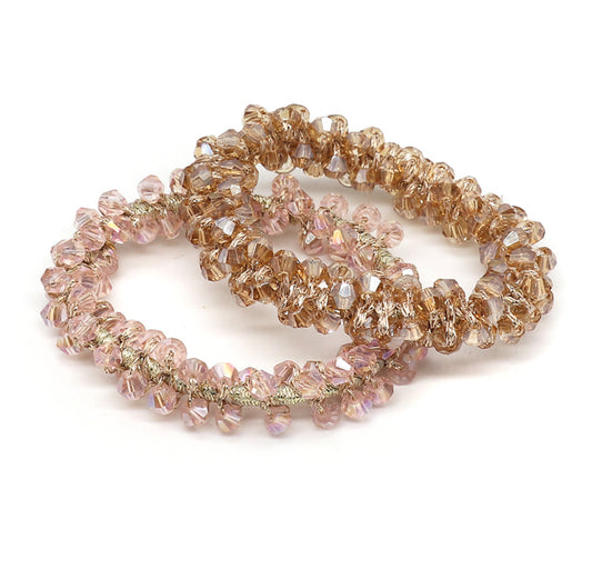 Champagne mix crystal st of hairbands