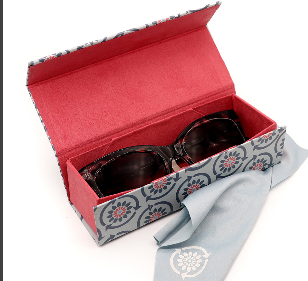 Dark taupe and clear tortoiseshell recycled sunglasses