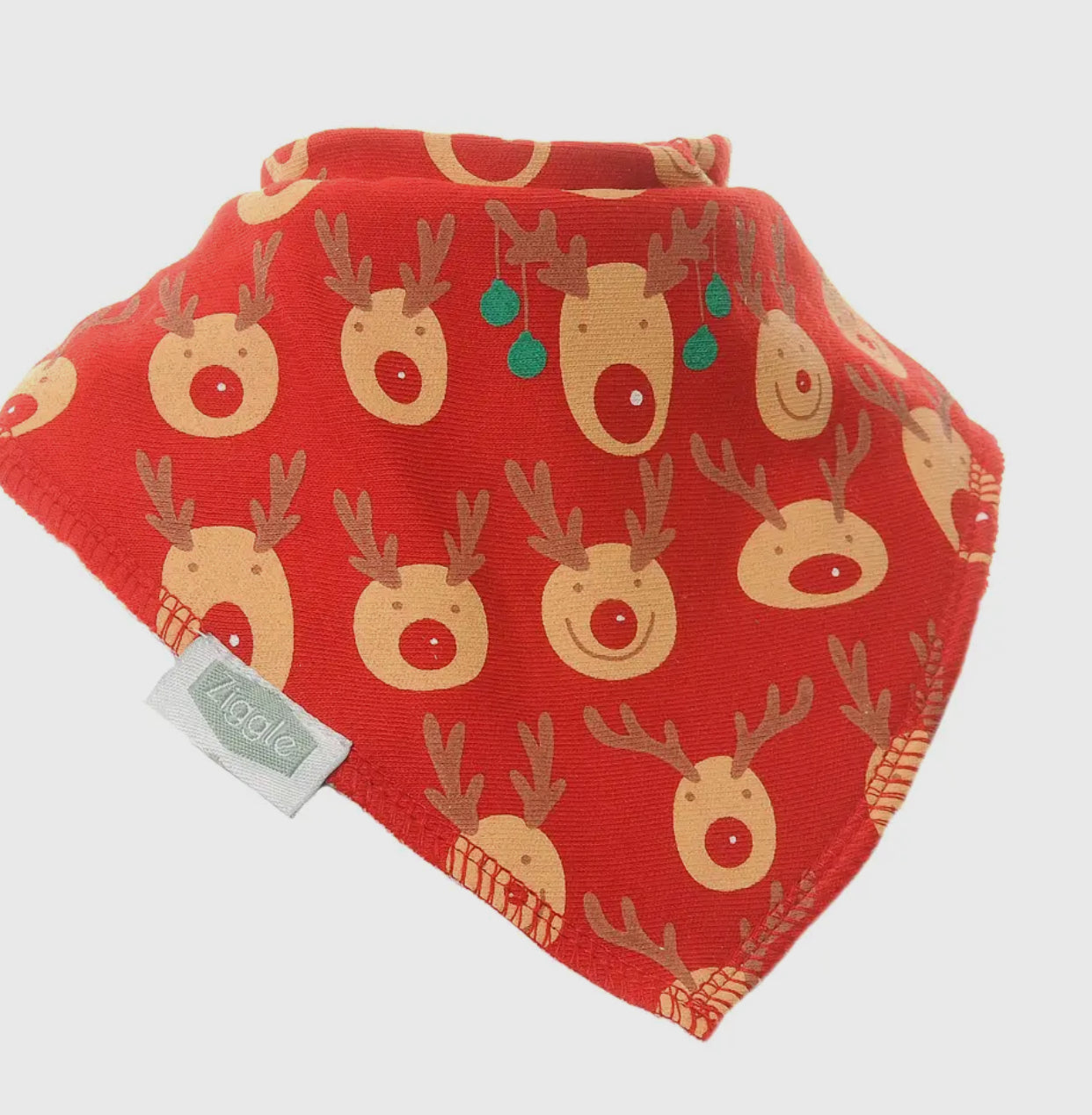 Rudolph Reindeer Baby Bib