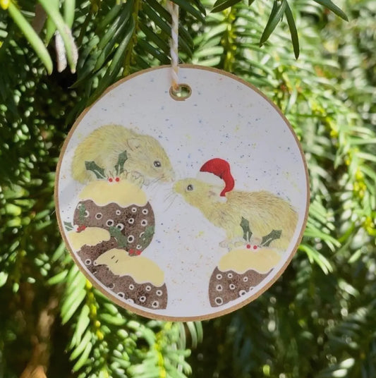 Wooden Tree Decoration - eco painted