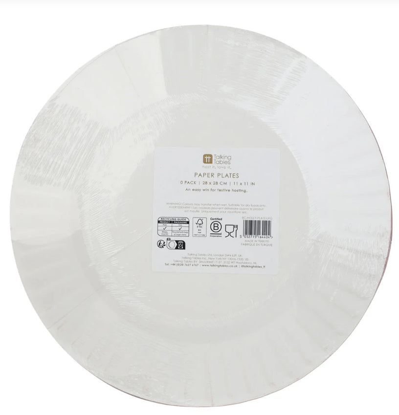 Christmas Paper Plates - Large