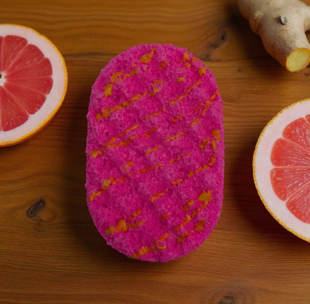 Pink Soap Sponge - Grapefruit & Ginger