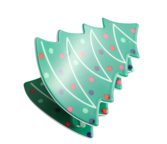Christmas Tree Hair Claw Clip